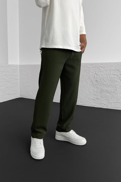 Pantaloni Confort in Spandex Cotelé