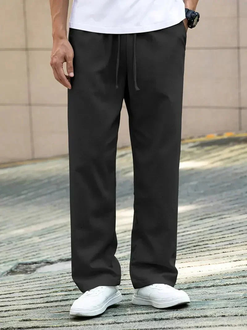 Pantaloni estivi casual Valerio in lino